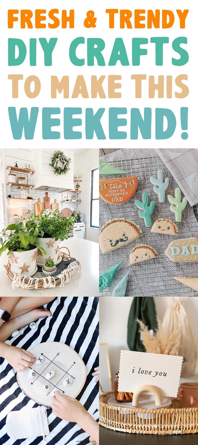 Do you know what it is time for? Fresh and Trendy DIY Crafts To Make This Weekend of course. Tons of inspirational Crafts are waiting for you to choose from. One is perfect to make this weekend!