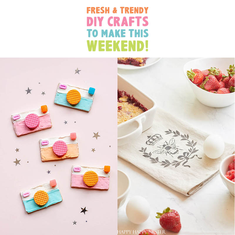 Do you know what it is time for? Fresh and Trendy DIY Crafts To Make This Weekend of course. Tons of inspirational Crafts are waiting for you to choose from. One is perfect to make this weekend!