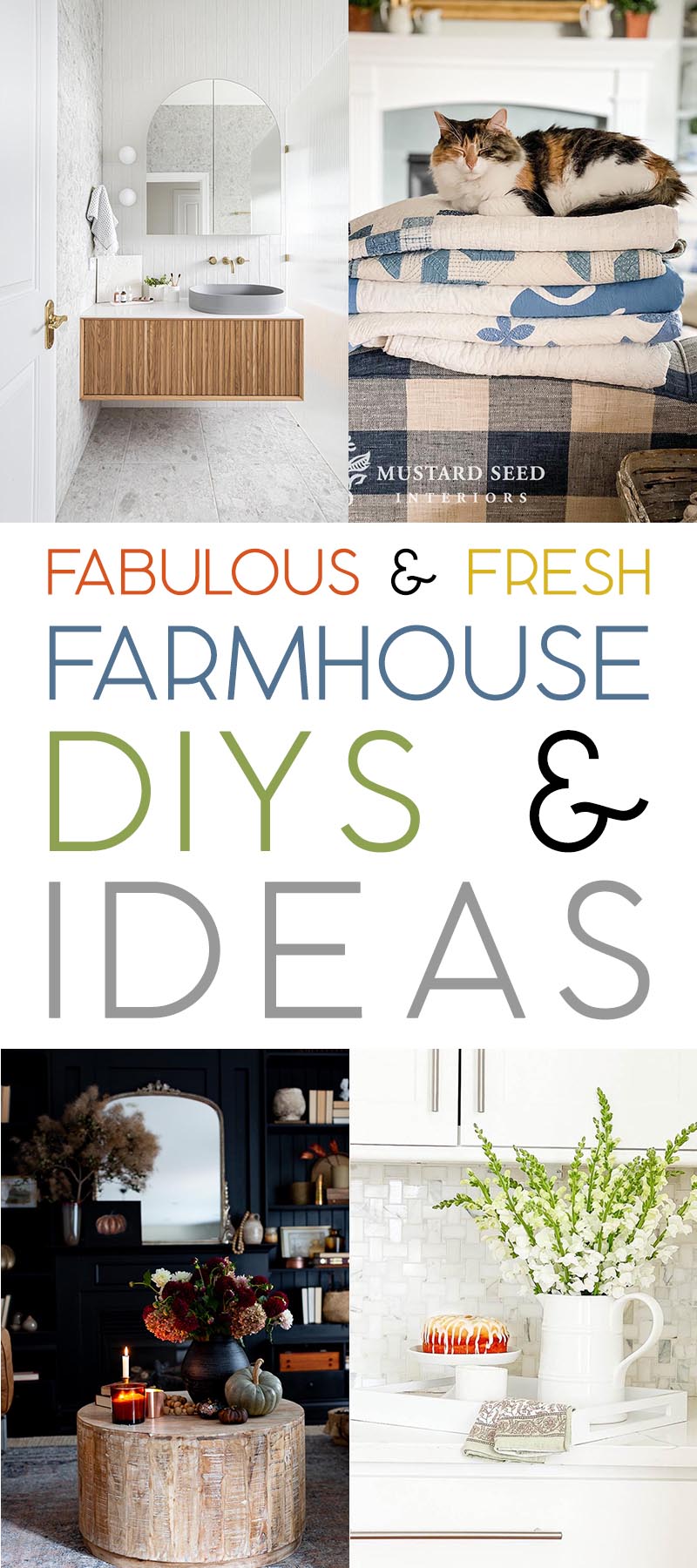 Fabulous and Fresh Farmhouse DIYS and Ideas are waiting to inspire you to create. All the newest projects in the Farmhouse World all in one place to enjoy!