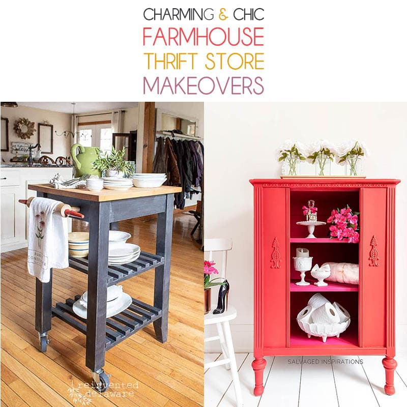 Charming and Chic Farmhouse Thrift Store Makeovers are going to Inspire you to create your own original diy project that will be amazing!