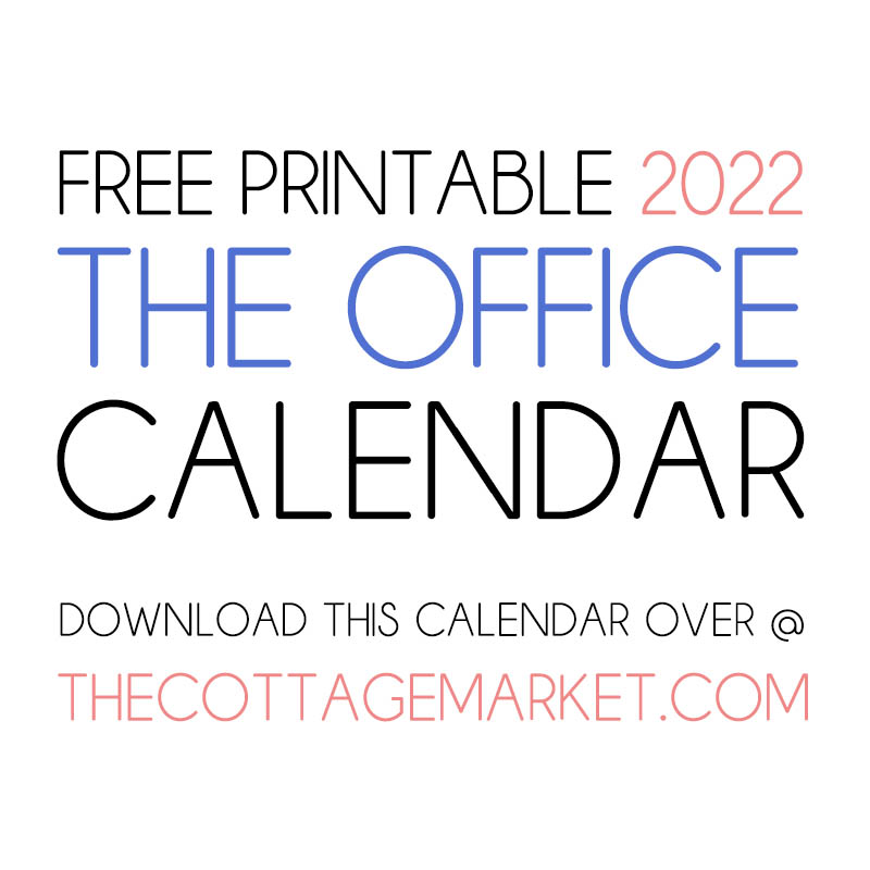The Best Free Printable 2022 Calendars! - The Cottage Market