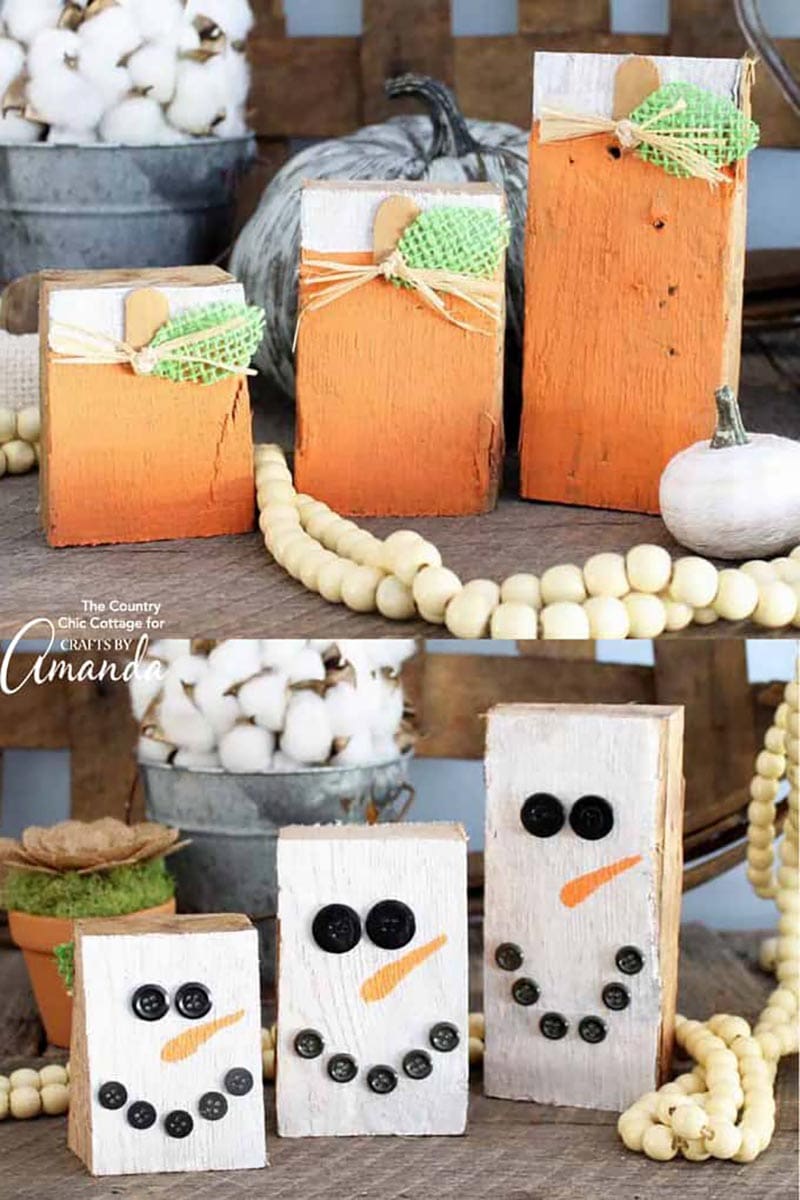 Farmhouse Scrap Wood Pumpkin Projects! - The Cottage Market