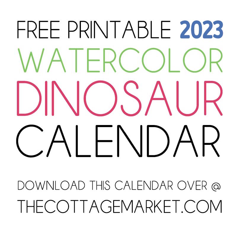 The Best Free Printable 2023 Calendars - The Cottage Market
