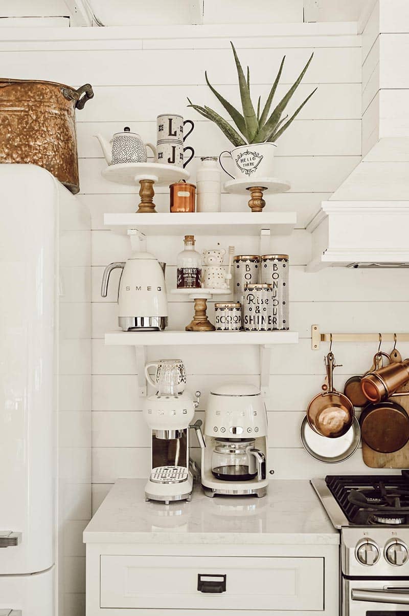 How to Keep Open Kitchen Shelves Neat and Organized The Cottage Market