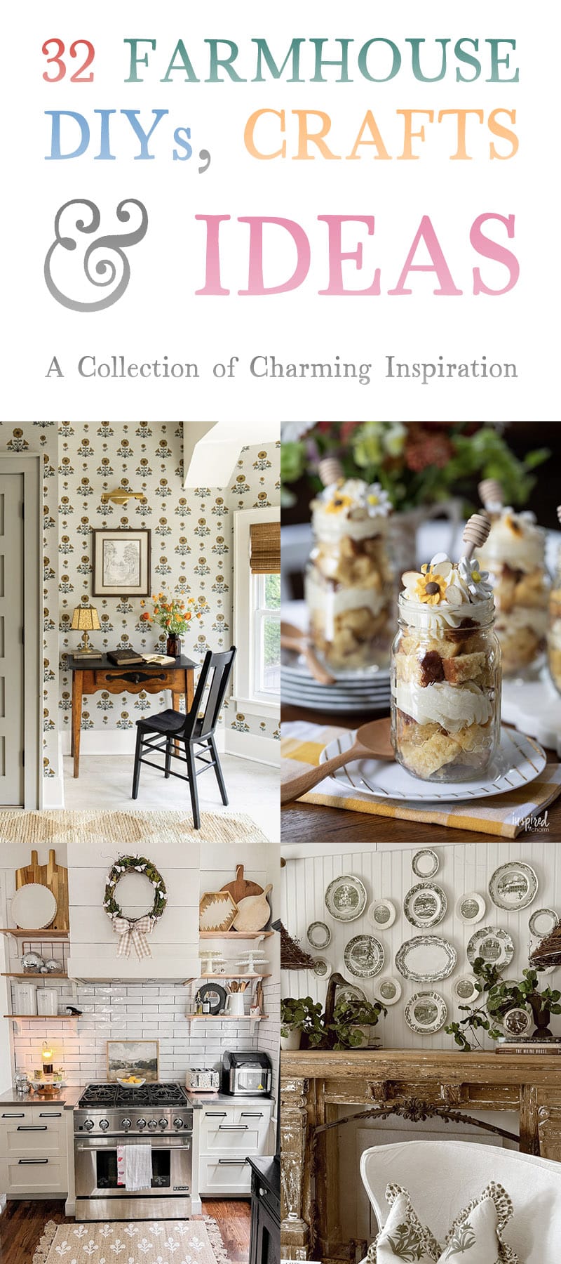 Explore 32 charming farmhouse DIYs, crafts, & ideas from talented bloggers! From spring decor to historic renovations, find inspiration for every project.