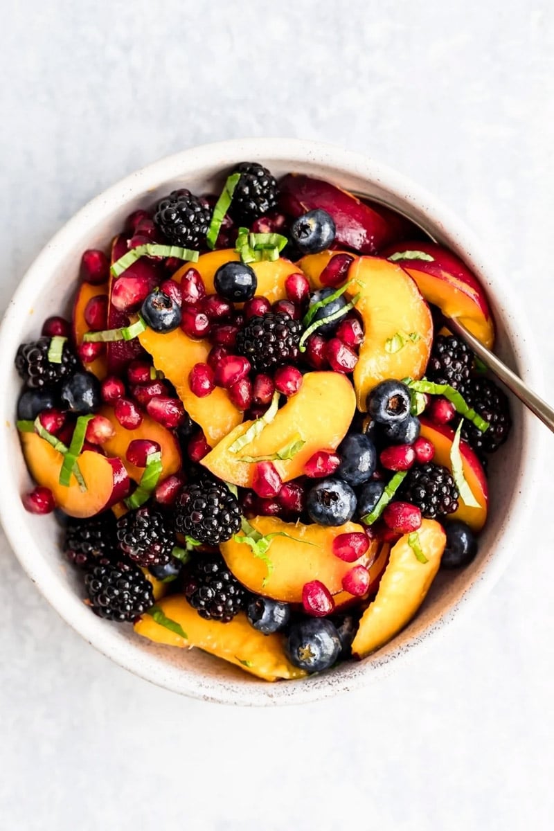 Summer Peach Fruit Salad