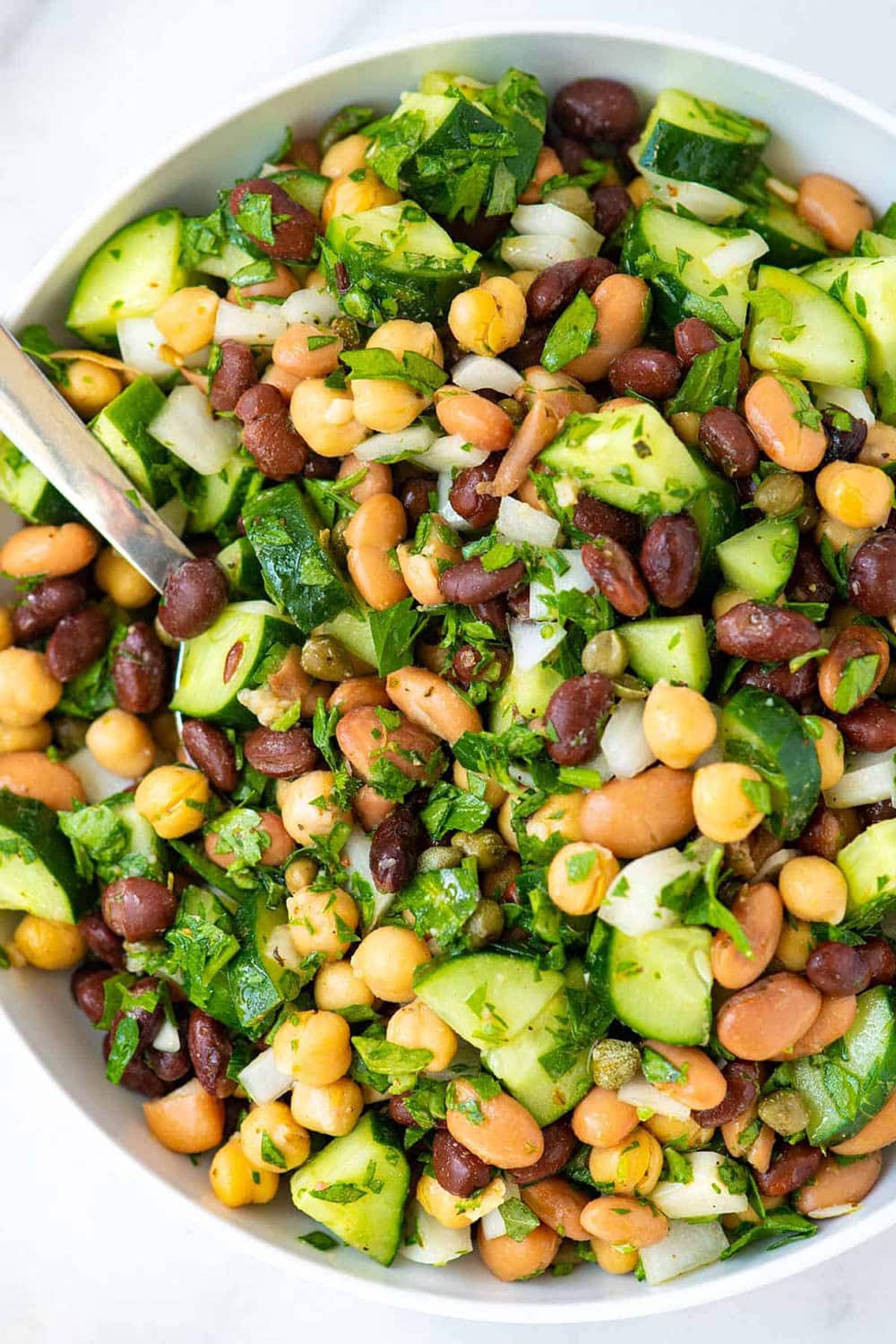 Easy 4 Bean Tangy Salad