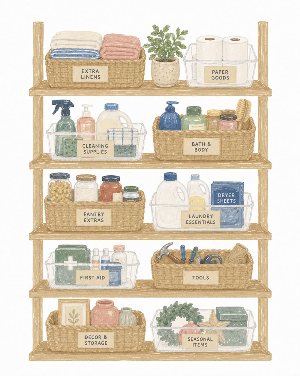 Install Shelving Whenever Possible