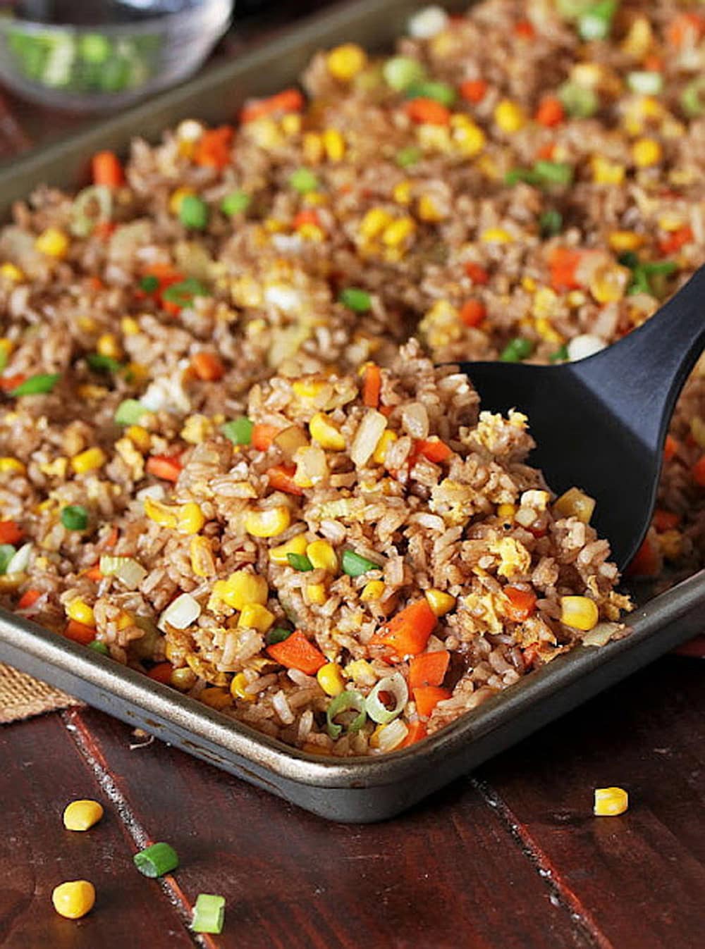 Sheet Pan Fried Rice featured in A Morning Cup of Joe from The Cottage Market