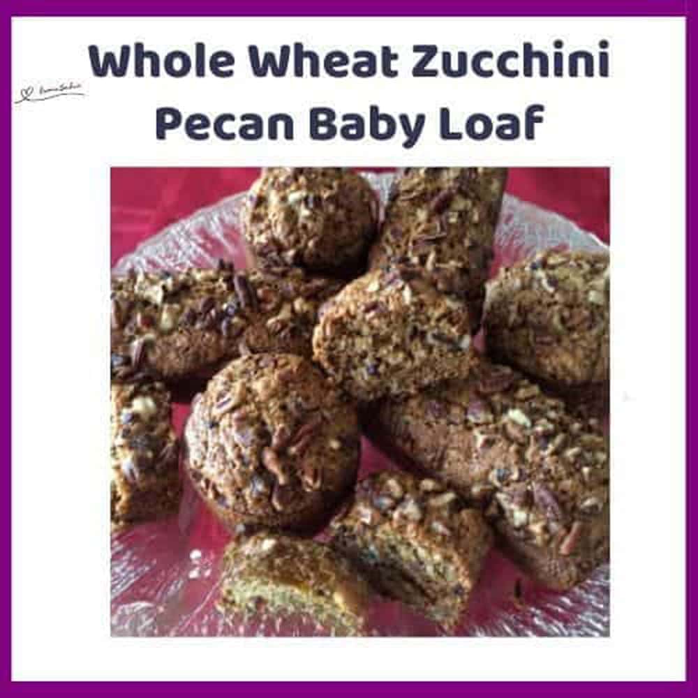 Whole Wheat Zucchini Pecan Baby Loaf featured in A Morning Cup of Joe from The Cottage Market