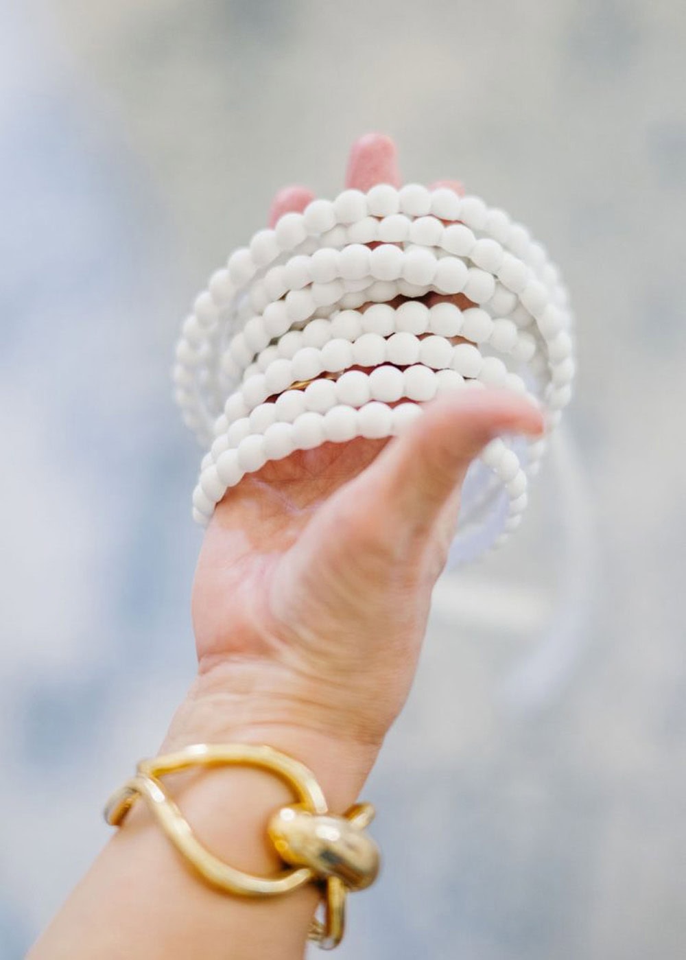 How to Add Bead Trim to a Bookcase for a Custom Look from The Cottage Market Saturday Collection