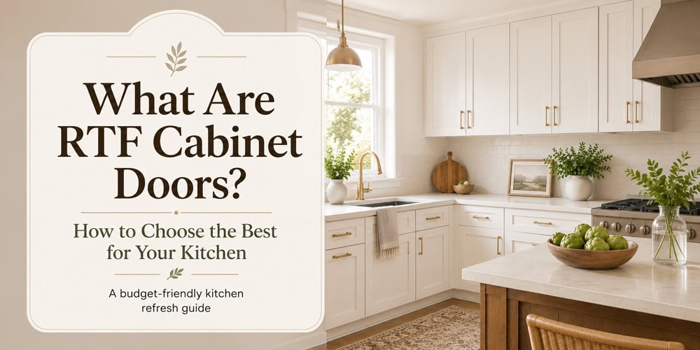 Fresh kitchen with RTF cabinet doors and updated cottage style cabinets