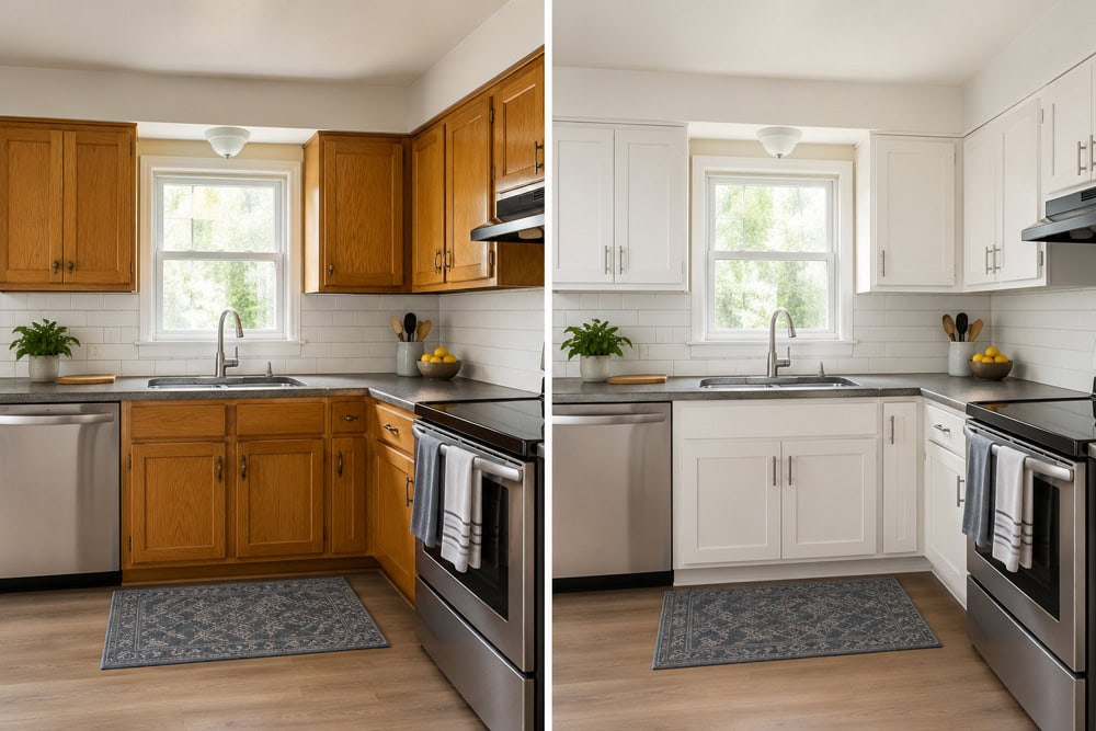 Kitchen cabinet refacing inspiration with updated RTF cabinet doors