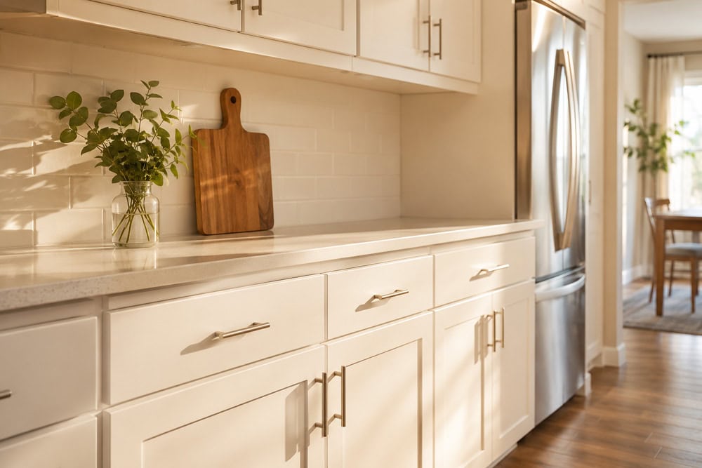 Kitchen cabinet door update with RTF cabinet doors and timeless style