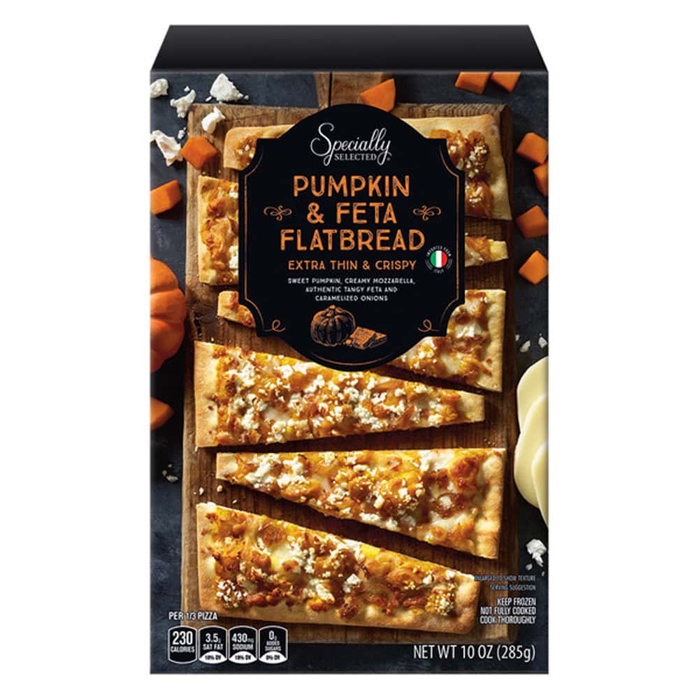 Specially Selected Pumpkin Feta or Beet Root Goat Cheese Flatbreads ALDI Find for September 2 2026