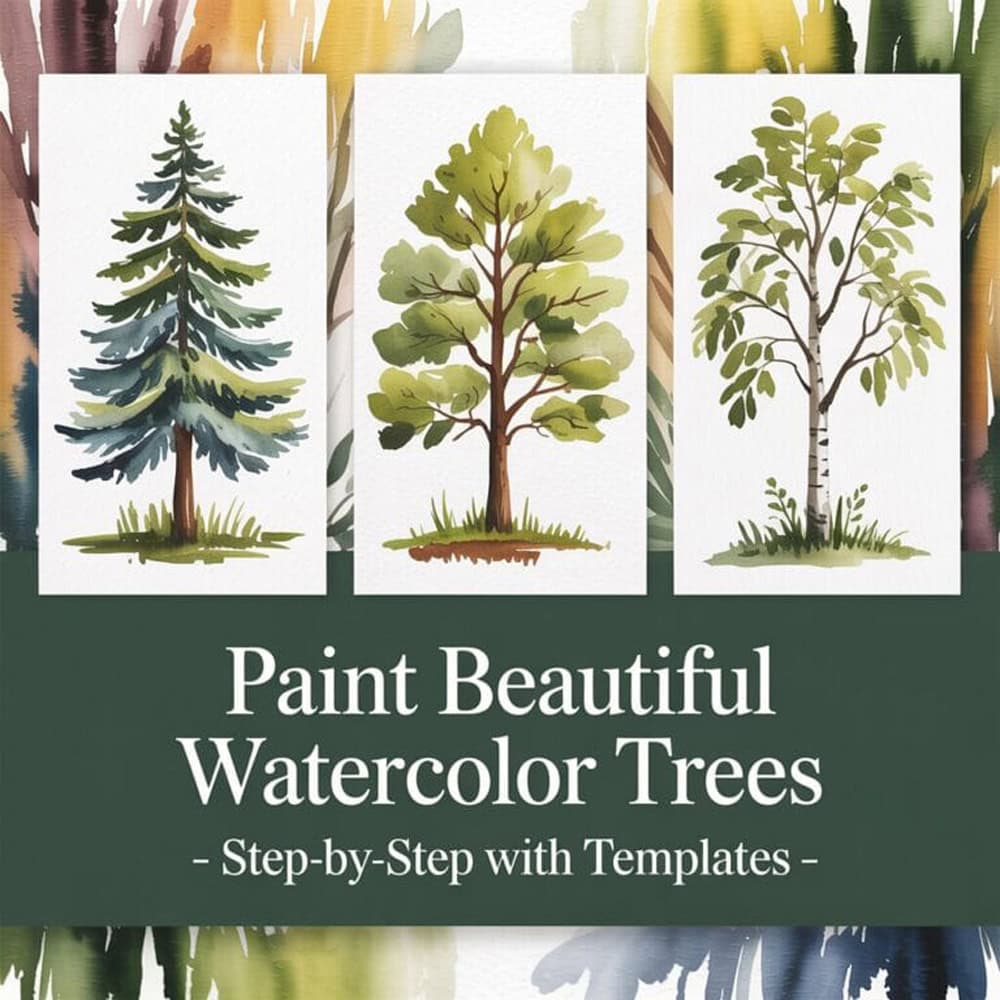 How to Paint Watercolor Trees watercolor tutorial for beginners