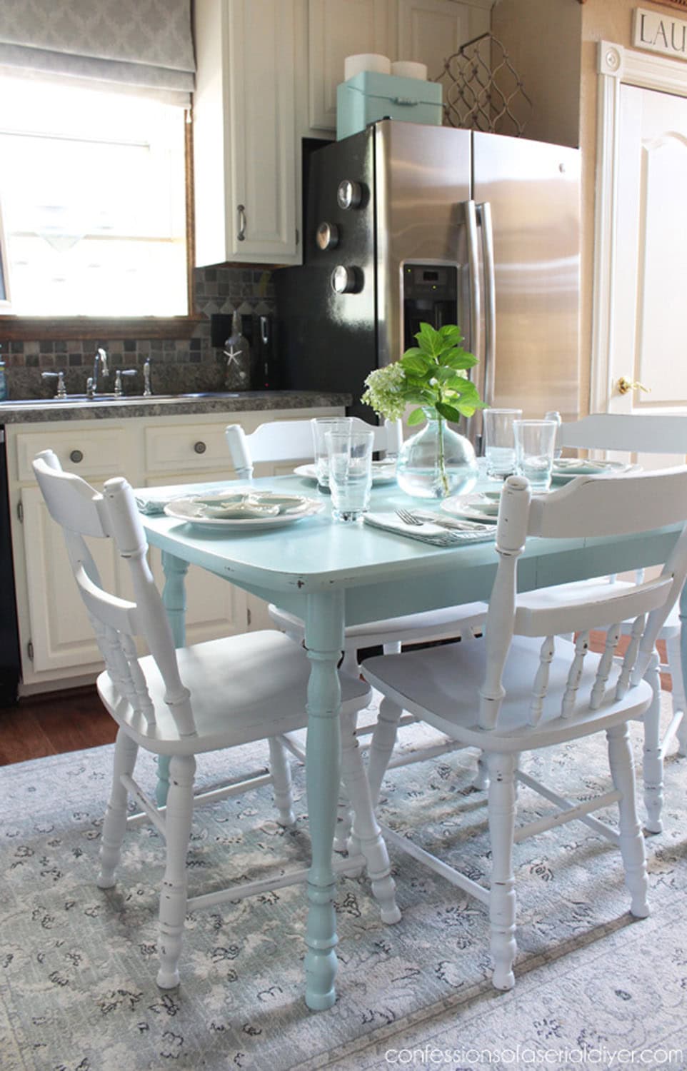 How to Paint Laminate Furniture thrift store furniture repair and makeover tutorial