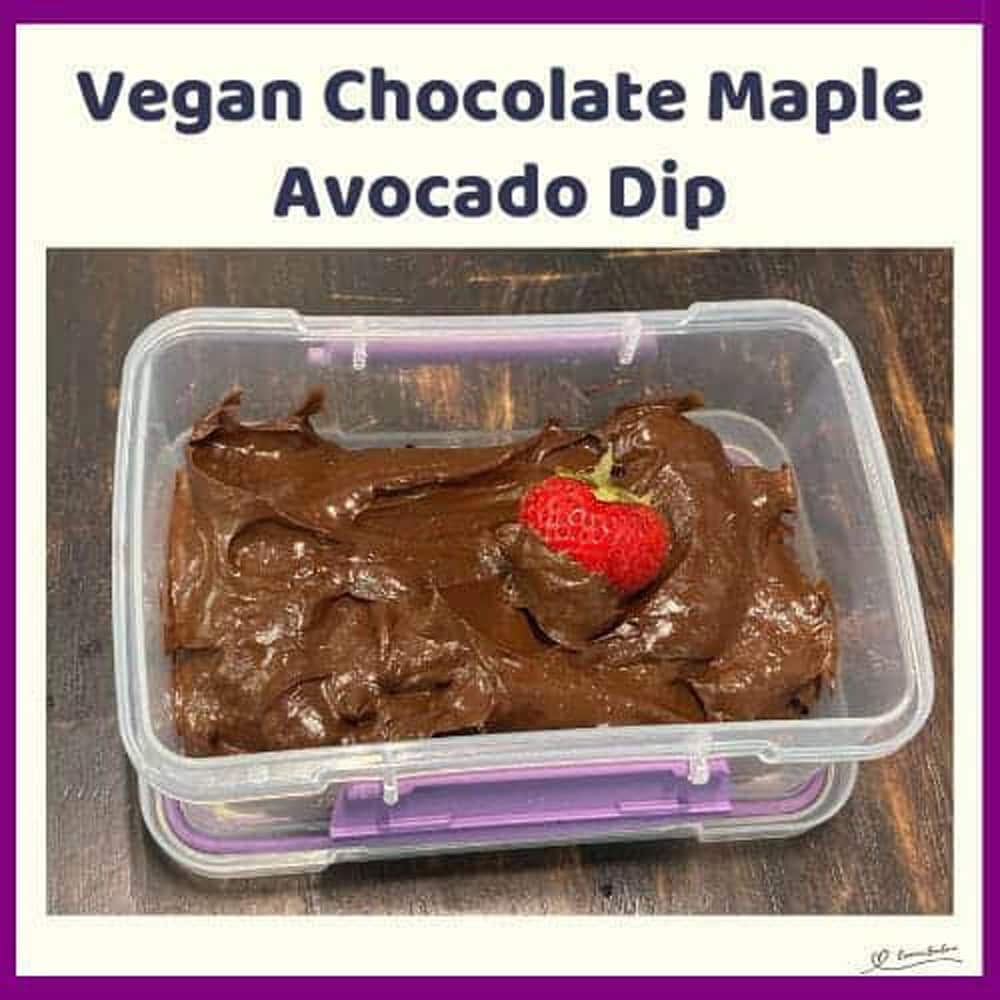 Vegan Chocolate Maple Avocado Dip featured in A Morning Cup of Joe