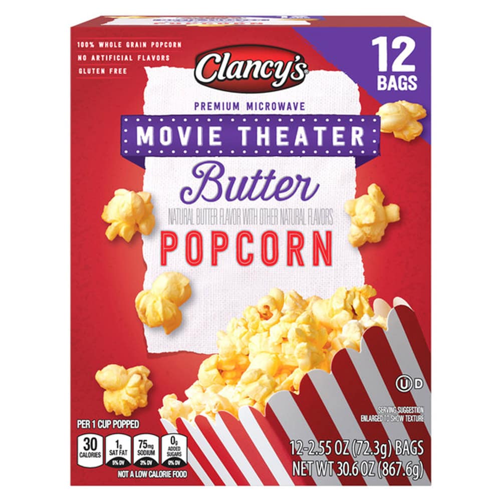 Clancy’s Movie Theater Butter Microwave Popcorn ALDI Find for September 2 2026