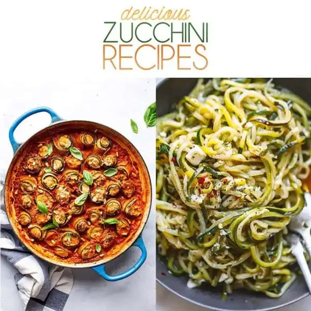 Delicious Zucchini Recipes from that Huge Late Summer Harvest! featured in The Cottage Market Saturday farmhouse roundup