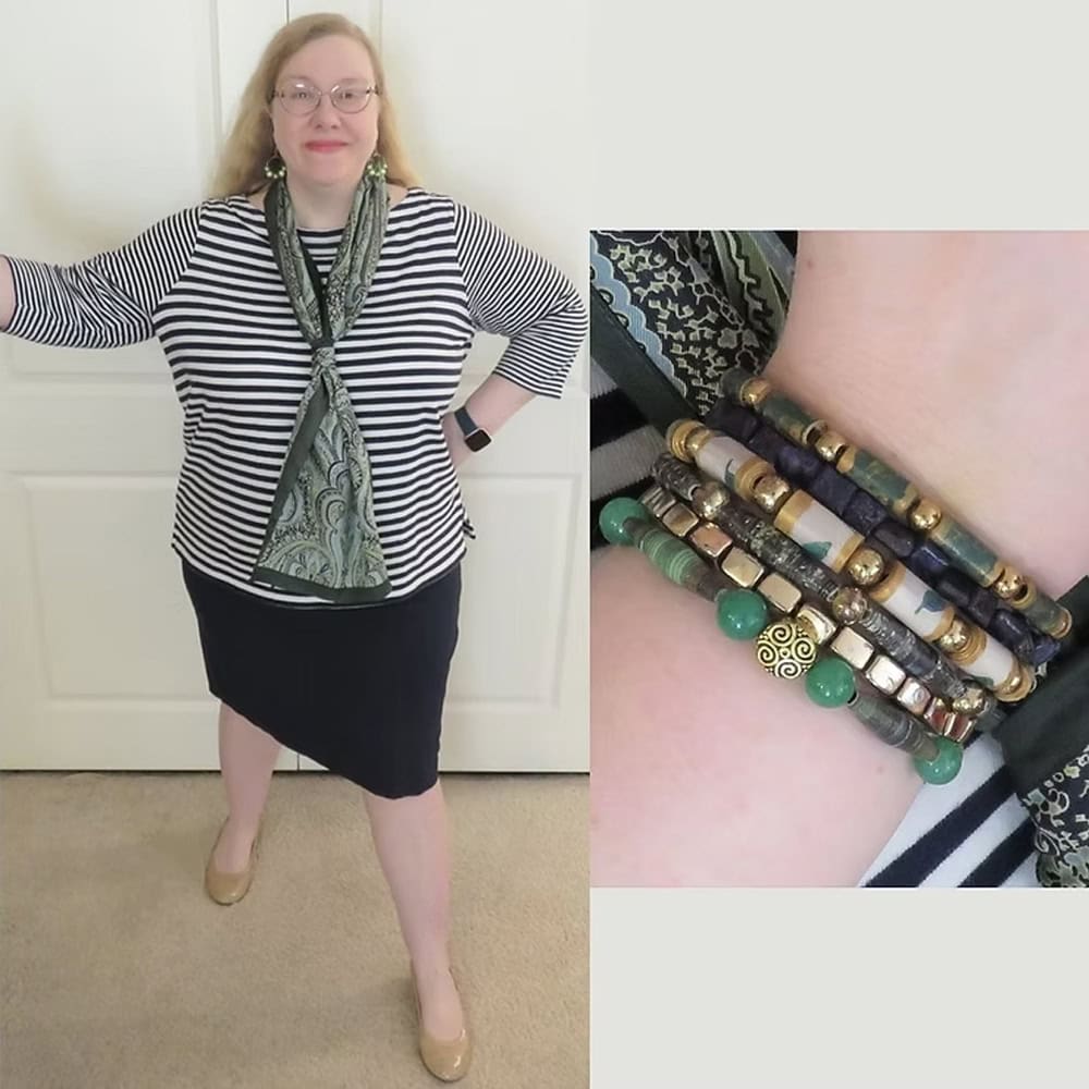 Goodbye Navy Pencil Skirt featured in A Morning Cup of Joe