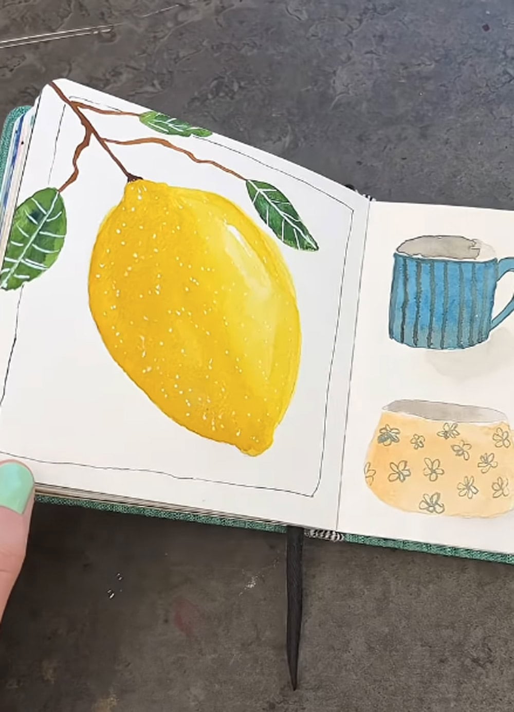 Watercolor Painting for Beginners: Paint a Lemon watercolor tutorial for beginners