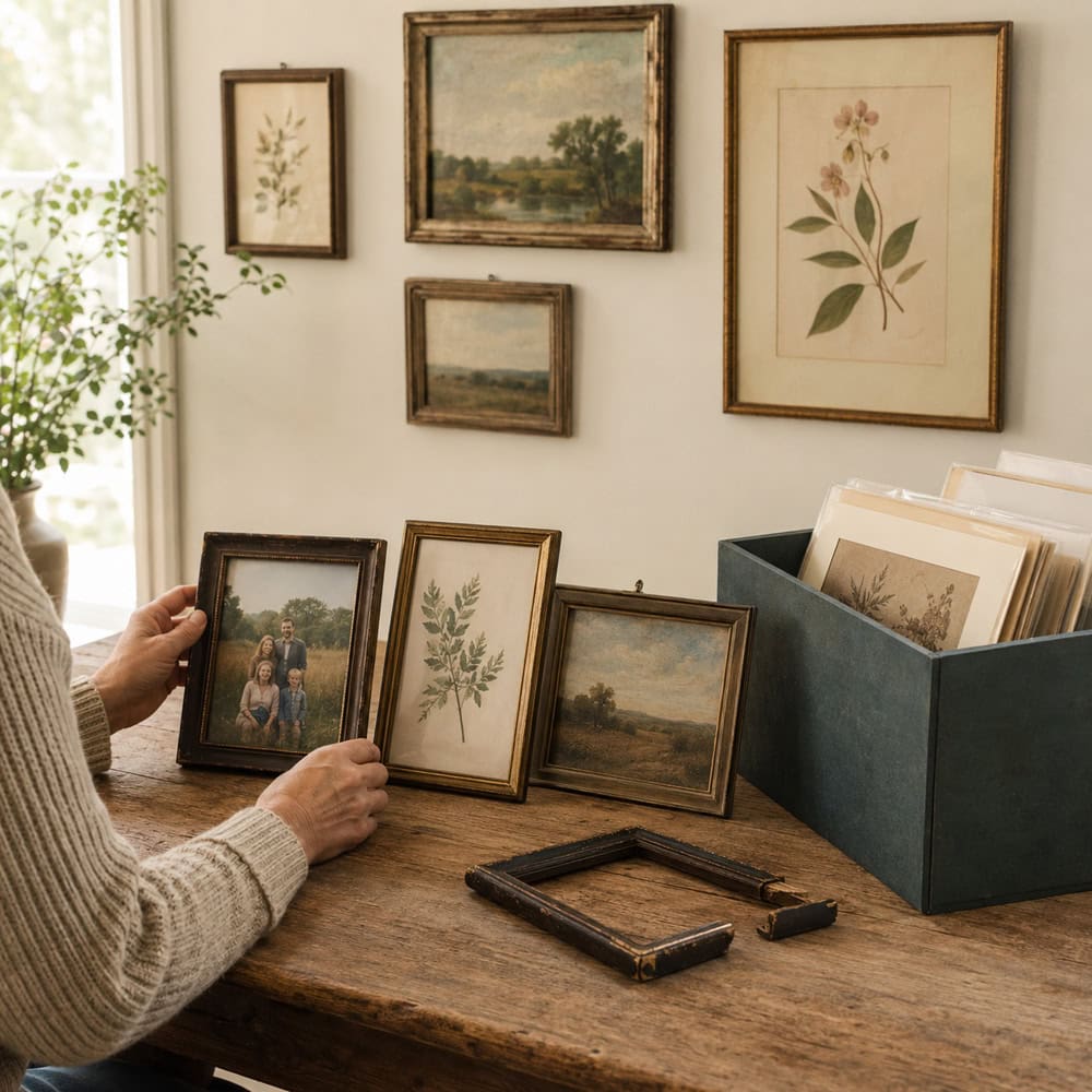 Frames signs and wall art sorted for a cozy home decor refresh