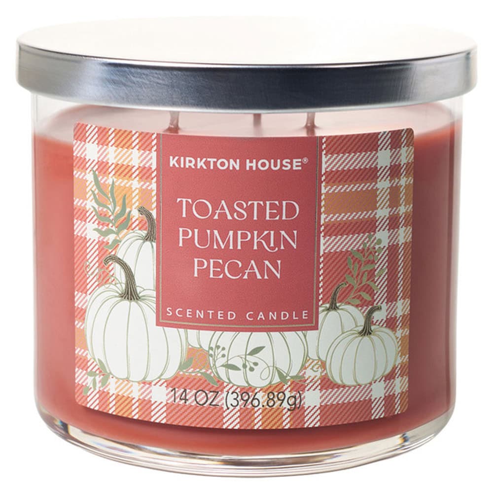 Kirkton House Toasted Pumpkin Pecan 3 Wick Candle ALDI Find for September 2 2026