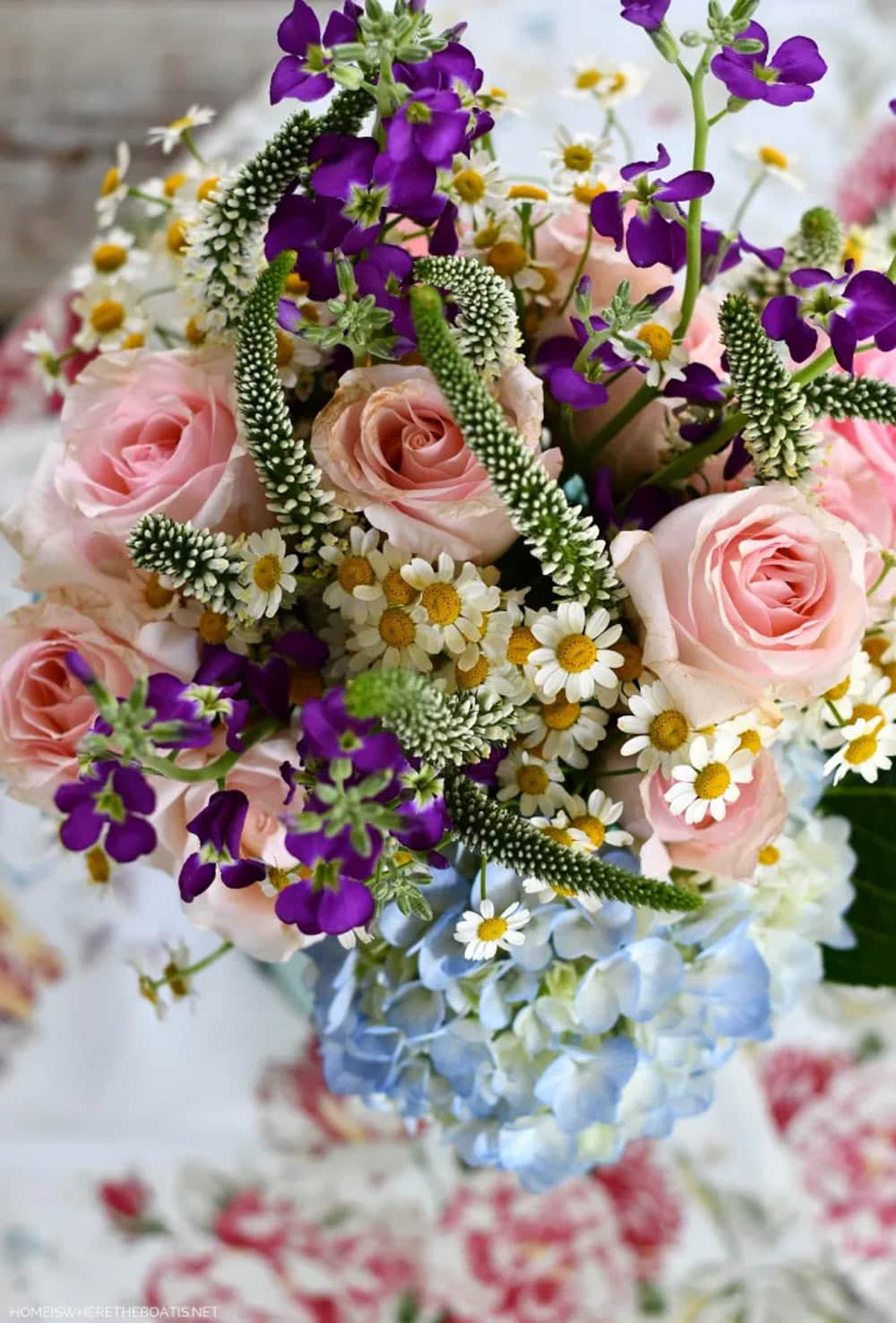 A Tea Tin Filled With Flowers floral inspiration featured on The Cottage Market