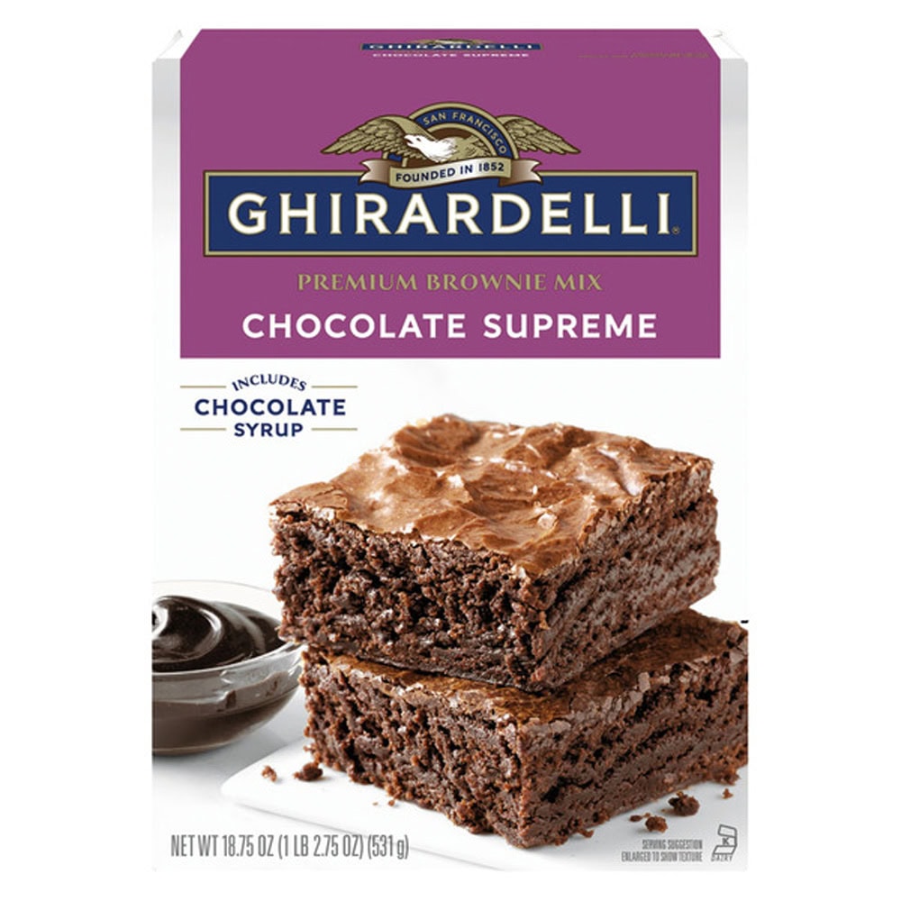 Ghirardelli Supreme Brownie Mix ALDI favorite under five dollars