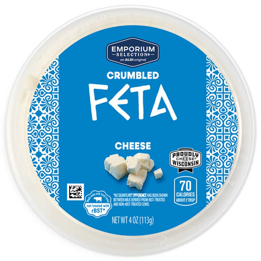 Emporium Selection Feta Cheese Crumbles ALDI favorite under five dollars