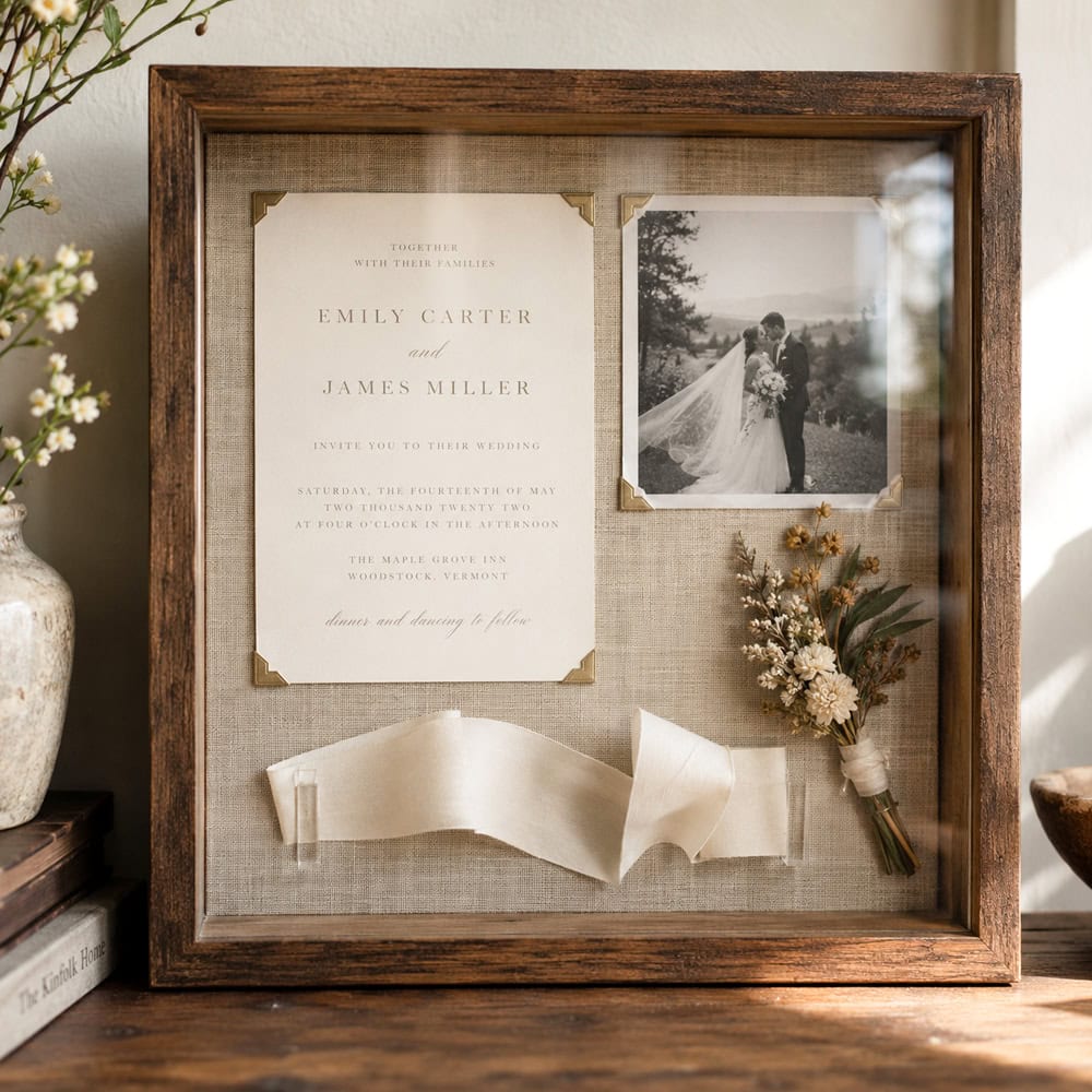 Shadow Boxes idea for displaying sentimental items at home