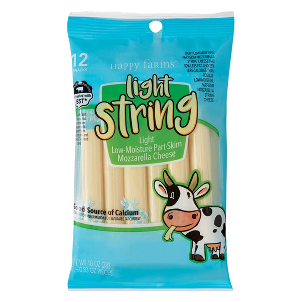 Happy Farms Light Mozzarella String Cheese ALDI favorite under five dollars