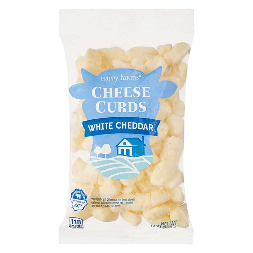 Happy Farms White Cheddar Cheese Curds ALDI favorite under five dollars