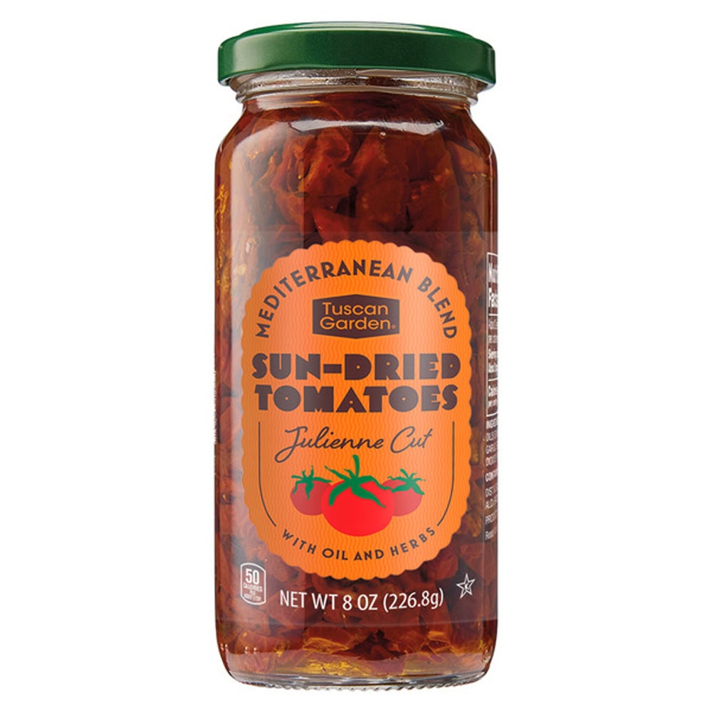 Tuscan Garden Mediterranean Blend Sun Dried Tomatoes ALDI favorite under five dollars