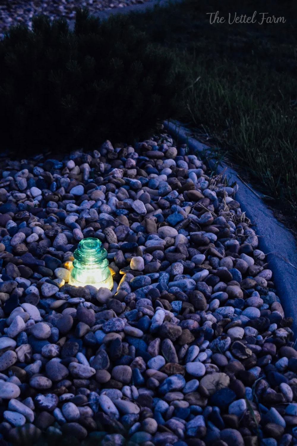 Antique Insulator Outdoor Lighting thrift store upcycle featured on The Cottage Market