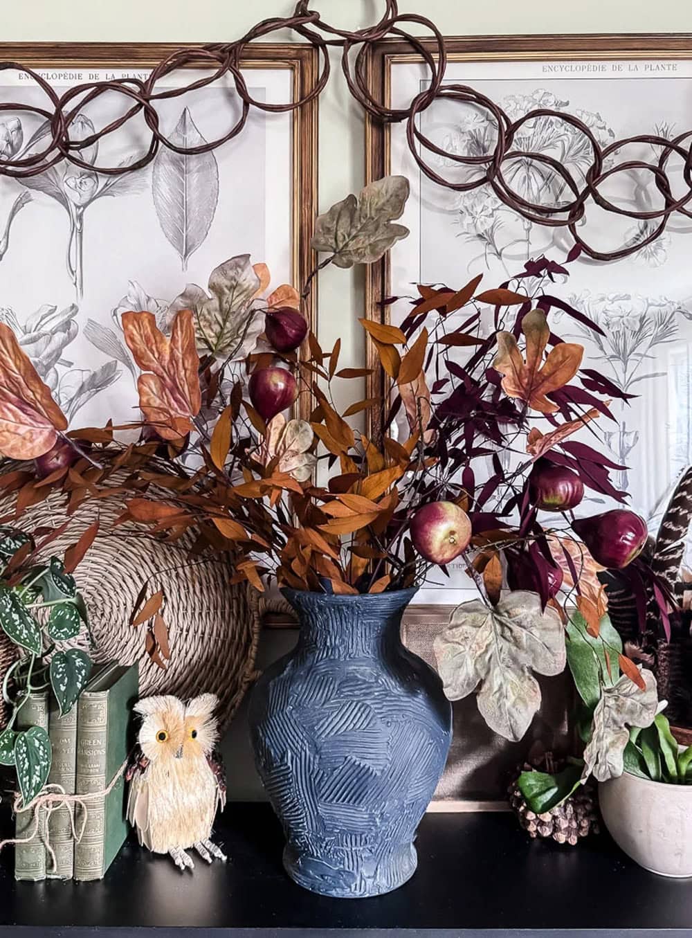 Fig Branches for a Fall Arrangement featured in The Cottage Market Saturday Collection