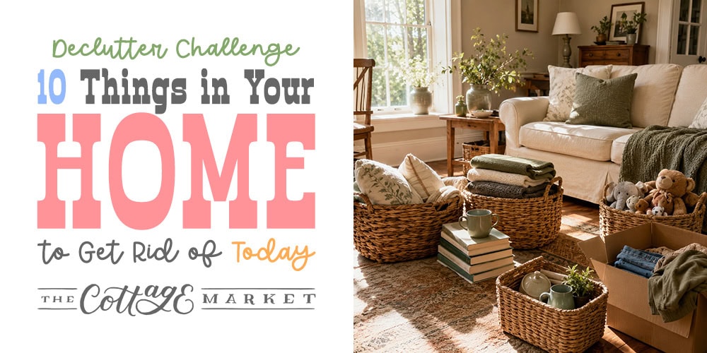 10 simple things to declutter for a calmer cozier home
