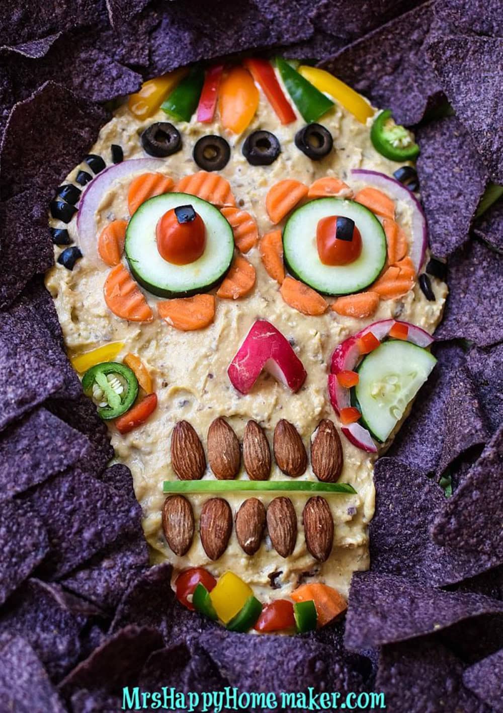 Day of the Dead Hummus from Mrs. Happy Homemaker