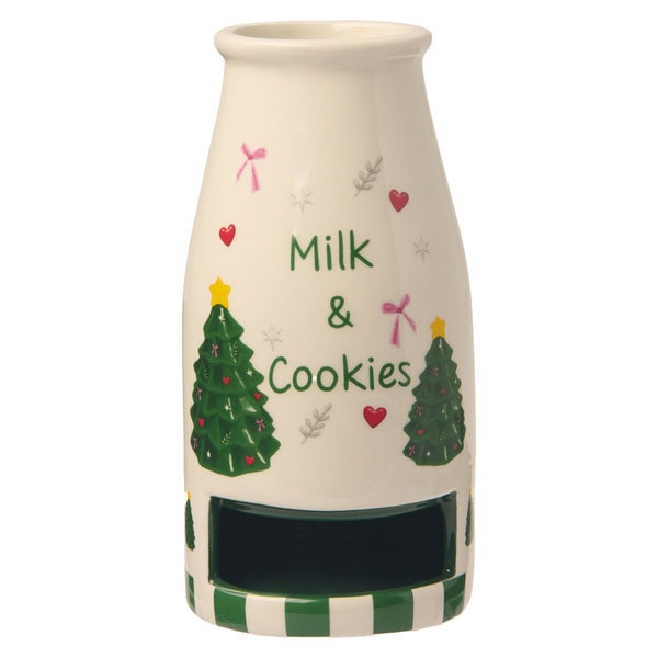 Merry Moments Santa Milk and Green Tree Design