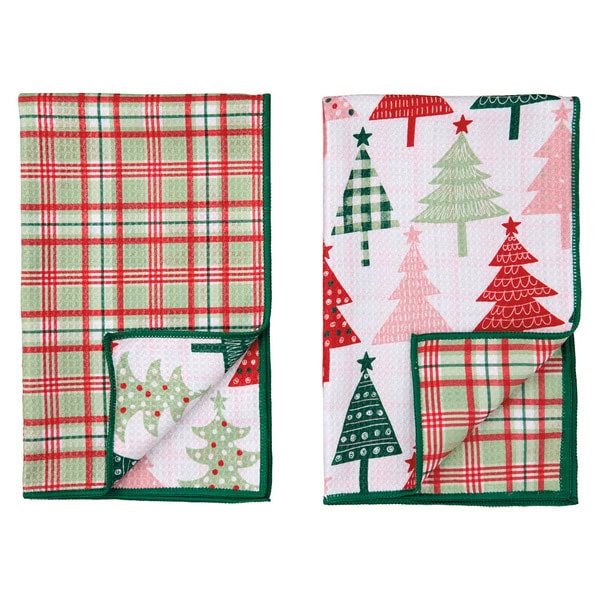 Crofton Christmas Tree Microfiber Kitchen Towels