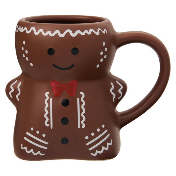 Merry Moments Brown Gingerbread Man 3D Mug