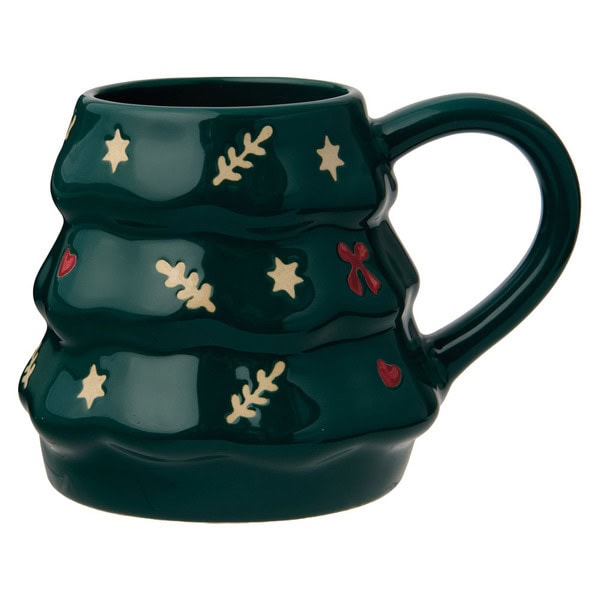 Merry Moments Green Christmas Tree 3D Mug
