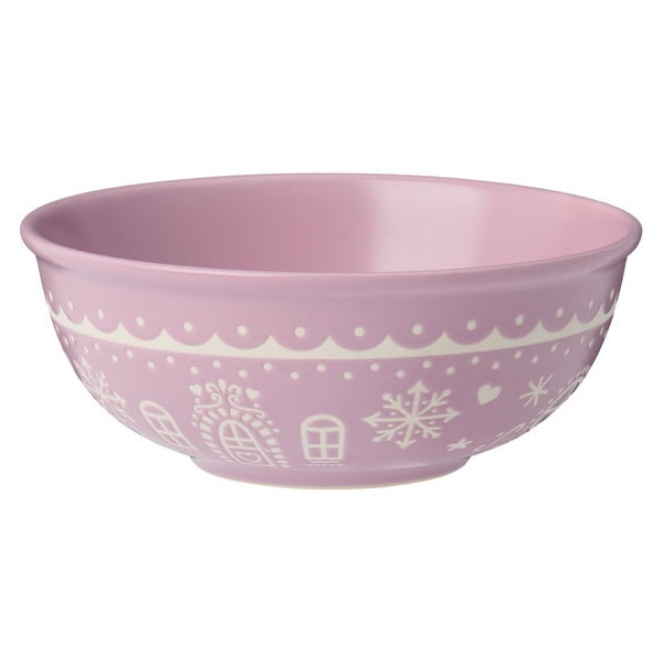 Merry Moments Purple Gingerbread Bowl