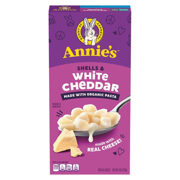 Annie’s Shells and White Cheddar Macaroni and Cheese