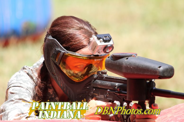 MORE Lisa In Full Paintball Getup