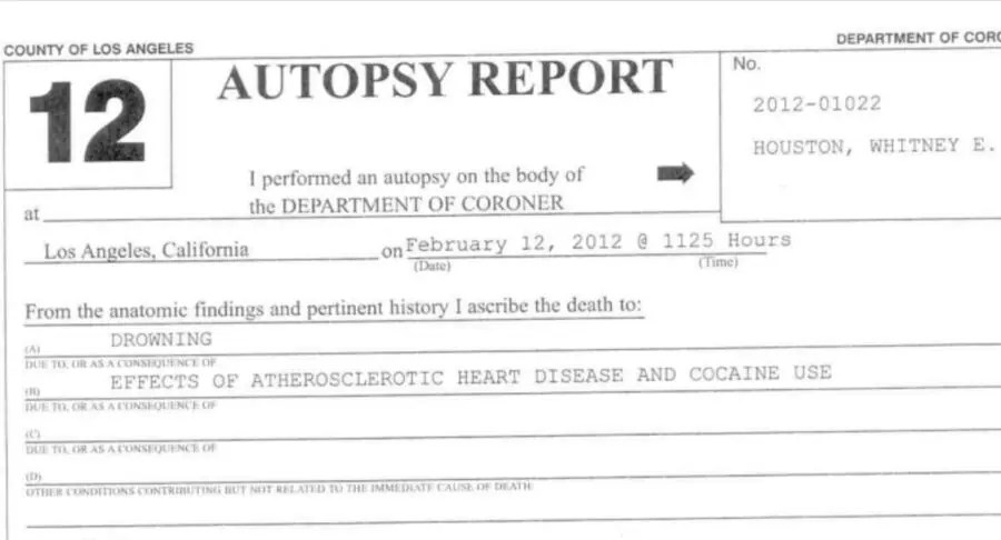 Read Whitney Houston's Full Autopsy Report HERE
