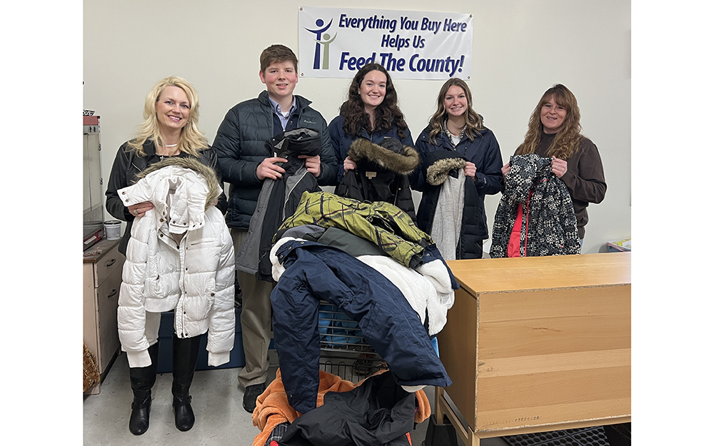 Presque Isle Future Business Leaders of America donates coats and
