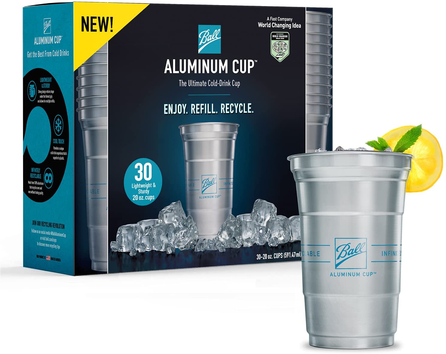30Ct Ball Aluminum Cups for 19.99! The Coupon Caroline
