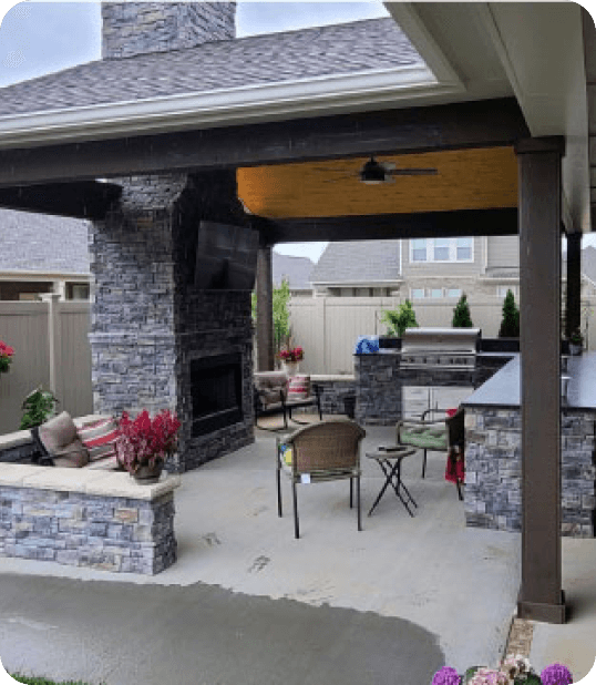 Fixed Aluminum Awning Solutions in Nashville by The Covered Patio